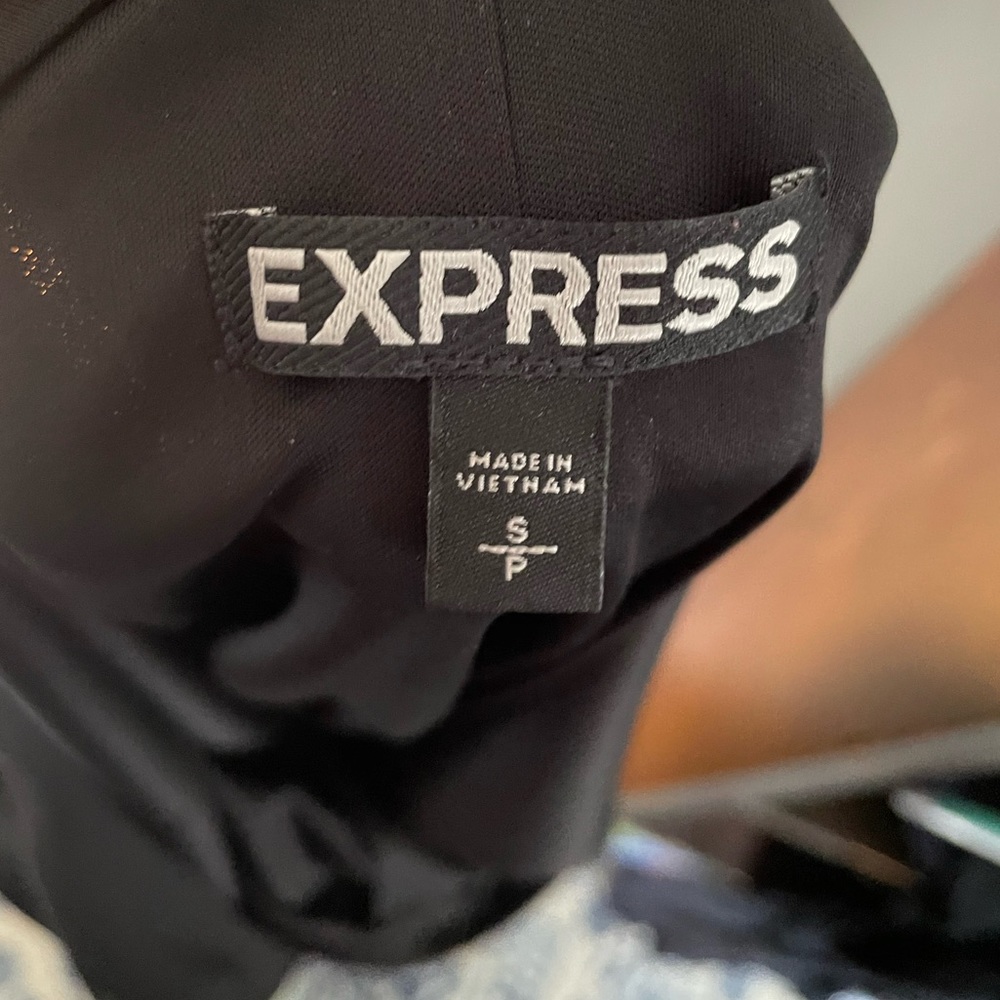 Express Black Velvet Burnout with Deep V-Back - Picture 7 of 8